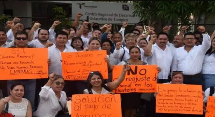 Y continúa el paro de maestros en Tamaulipas