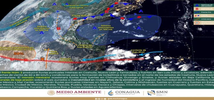 Pronostican fuertes lluvias en Tamaulipas