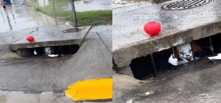 Pennywise en alcantarilla de Nuevo Laredo