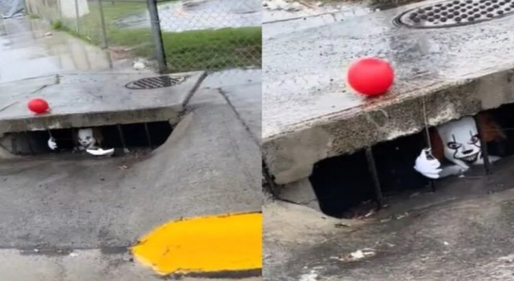 Pennywise en alcantarilla de Nuevo Laredo