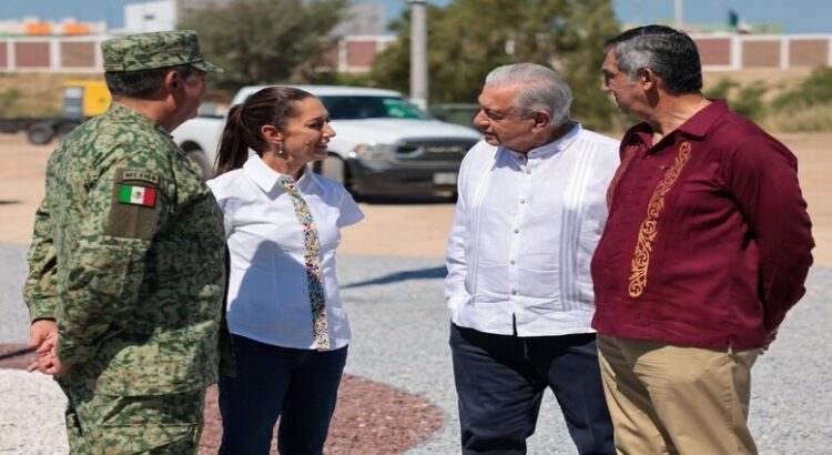 Sheinbaum y López Obrador con la modernización de las aduanas en Tamaulipas