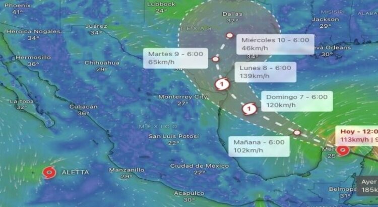 ‘Beryl’ no impactaría el estado de Tamaulipas