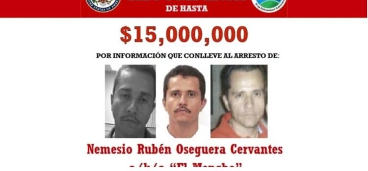 Estados Unidos aumentó la recompensa por «El Mencho»