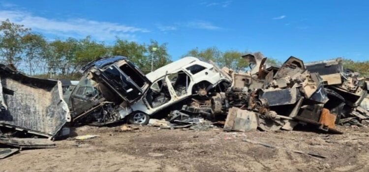 La FGR destruye 30 vehículos tipo ‘monstruo’ en el estado de Tamaulipas
