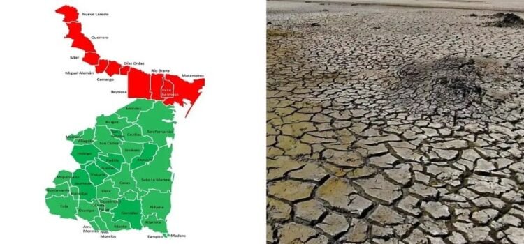 Los municipios de la frontera de Tamaulipas se encuentran con sequía por bajos niveles en las presas