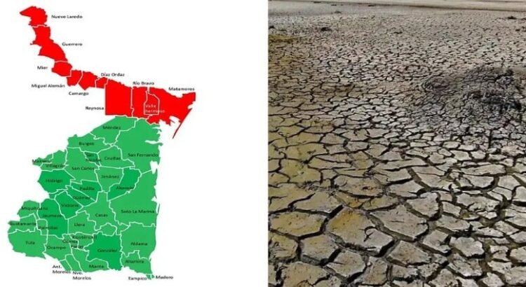 Los municipios de la frontera de Tamaulipas se encuentran con sequía por bajos niveles en las presas
