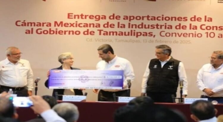 El estado de Tamaulipas recibe donativo por 16.5 mdp de CMIC