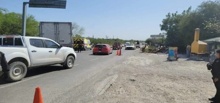 Un fuerte accidente en Tamaulipas deja a un motociclista y acompañante sin vida