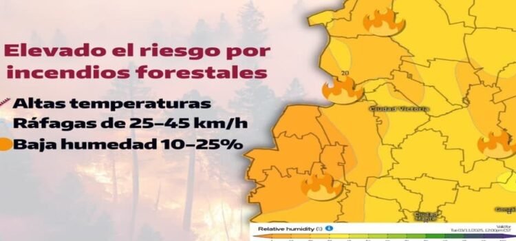 Un segundo incendio forestal en el estado de Tamaulipas