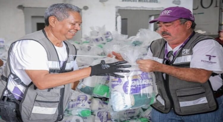 El DIF de Tamaulipas continua entregando apoyos a familias afectadas por lluvias e inundaciones en la frontera