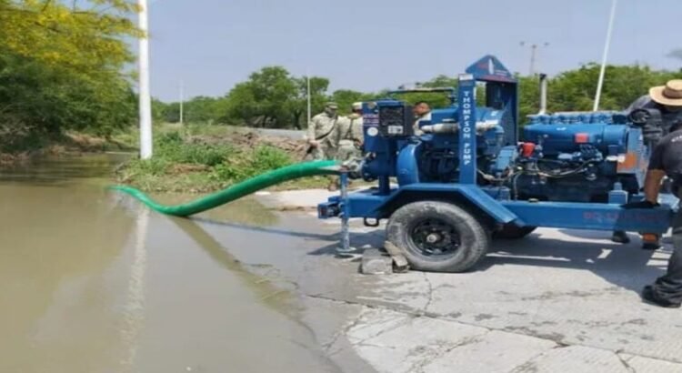 Conagua desaloja más de 667 mil 800 m3 de agua anegada en el estado de Tamaulipas