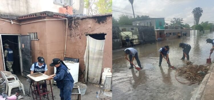Fueron rescatados alrededor de casi 2 mil damnificados afectados por las fuertes lluvias en Tamaulipas