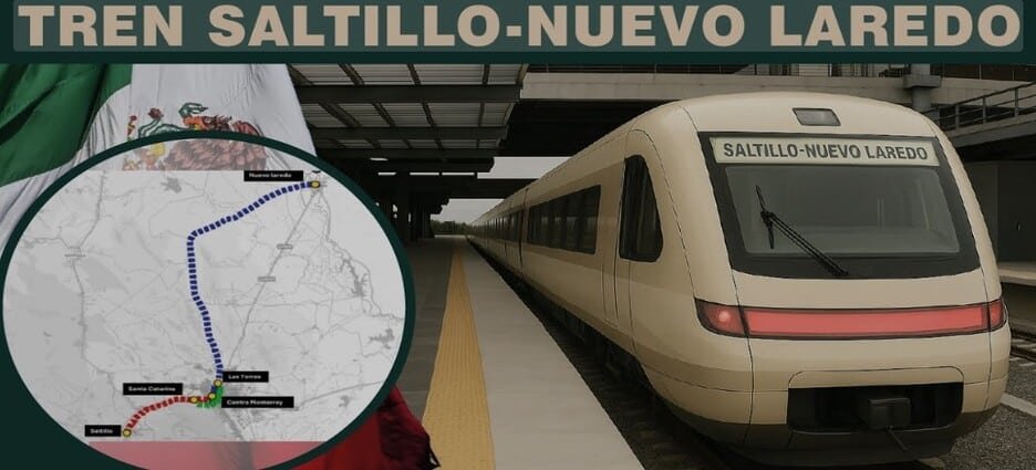 El tren de Saltillo–Nuevo Laredo facilitará traslado de 18 mil trabajadores diarios