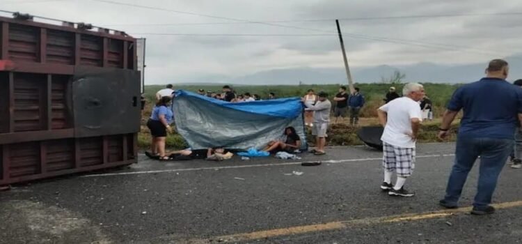 Un accidente en autopista que conecta Tamaulipas y Nuevo León deja a 6 personas sin vida