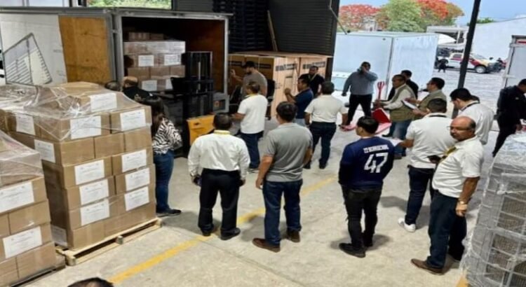 Dan salida al traslado de boletas y material electoral a los 43 municipios de Tamaulipas
