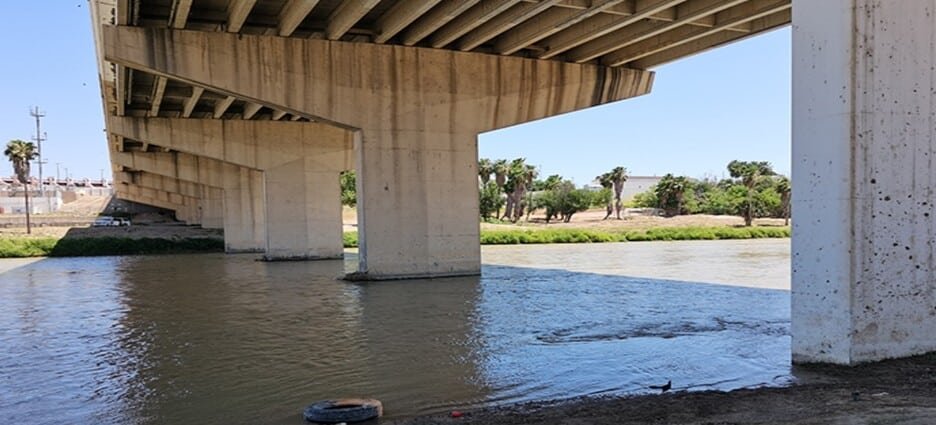 En Nuevo Laredo la sequía del río Bravo esta con nivel crítico con 27 cm de profundidad