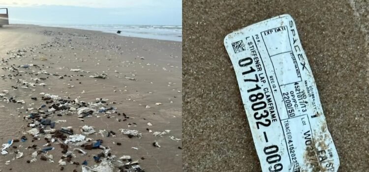 Los restos de cohete Starship cayeron en playa del estado de Tamaulipas