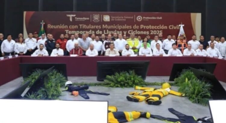 El gobernador instruye a Protección Civil a reforzar la coordinación ante las intensas lluvias en el estado de Tamaulipas