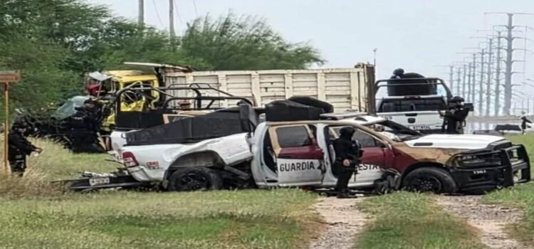 Un accidente carretero deja sin vida a dos de la guardia estatal y tres personas heridas en Tamaulipas