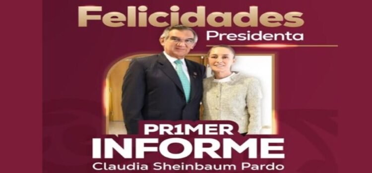 La presidenta Claudia Sheinbaum rinde primer informe de gobierno en Tamaulipas