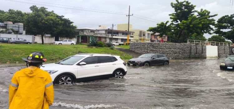 Las fuertes lluvias causaron afectaciones en el sur de Tamaulipas por inestabilidad tropical del Golfo de México