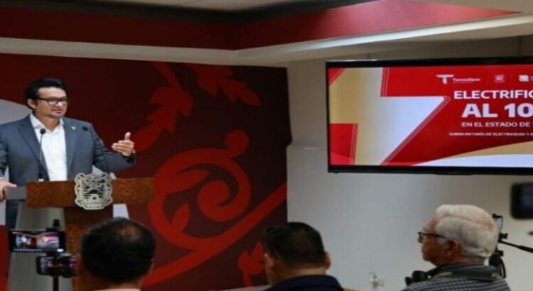 El estado de Tamaulipas estará al 100% electrificado en el 2028, aseguran las autoridades El estado de Tamaulipas estará al 100% electrificado en el 2028, aseguran las autoridades
