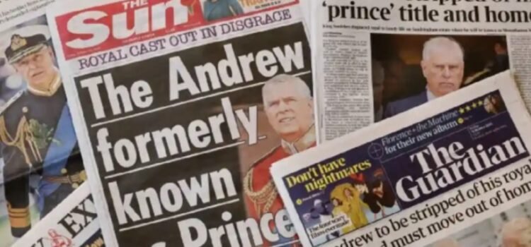 Celebra el Reino Unido la decisión de despojar a Andrés de su título