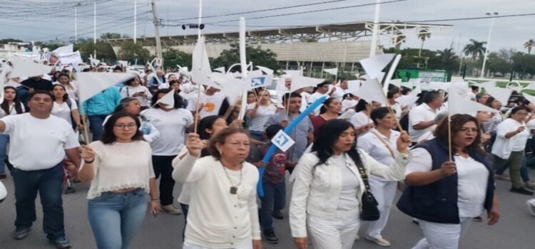 Una marcha de católicos en Ciudad Victoria, exigen seguridad y alto a las desapariciones